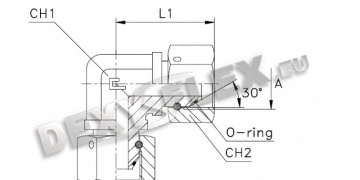 Стоки / Тръбна свързваща арматура / BSI 5200 карбон / Коляно с гайки BSP
