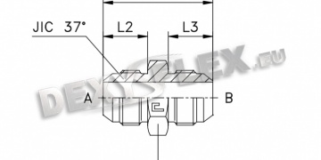 Products / Pipe fittings / SAE J514 carbon / straight coupling SAE J514