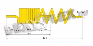 Products / Pneumatics / PA spirals / PU pipe spiral - 15 m