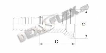 Fittings / Fittings for high pressure / Flange fittings / SFS 0˚ CAT Fittings / Fittings for high pressure / Flange fittings / SFS 0˚ CAT