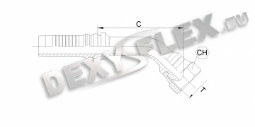 Fittings / Fittings for high pressure / Interlock / DKR i-lock 45˚