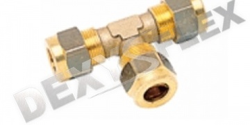 Products / Pneumatics / Quick couplings / Pneumatic couplings / Tee connectoр with cutting ring - 10200
