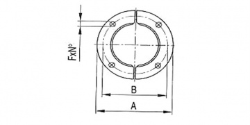 HOSES / Rubber hoses / Abrasion resistant hoses / VOLGA FRA Flange