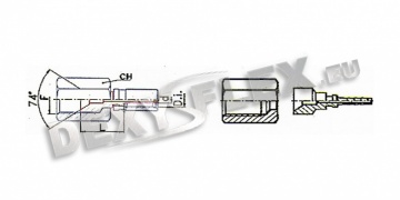 Fittings / Micro fittings / JIC 74˚ female swivel 7/16 UNF