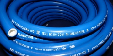 Creva / Gumena creva / Za hranu i piće / Crevo za HRANU i PIĆA. Crevo za čišćenje sa TOPLOM VODOM i PAROM +120ºC u prehrambenoj industriji - THERMOCLEAN® 100 ANTIMIKROBIAL
