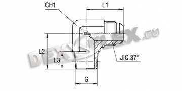 Roba / Vezna crevna armatura / SAE J514 karbon / Završno koleno BSP (konusno) body
