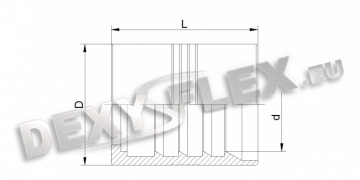 Priključci / Priključci visoki pritisak / Čaure za visokopritisna creva / Čaura  4SP / 4SH za guljenje creva  ("FERRULE FOR HOSE 4SP-R9R-4SH")